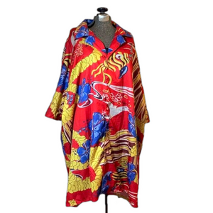 Hawaiian style button up dress